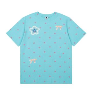 Chic Polka-Dot T-Shirt — Blue