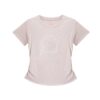 Cropped Straight Shoulder T-Shirt