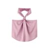 Vintage Satin Halter Neck Tank
